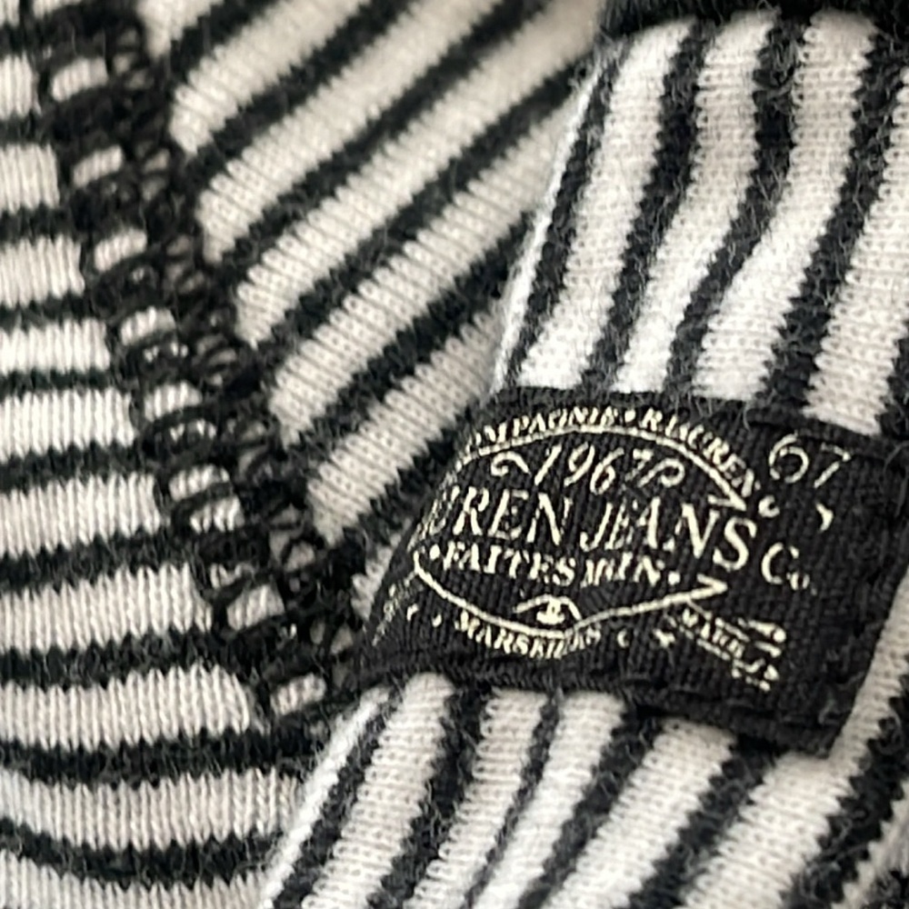 Ralph Lauren Chaps 3 shirt bundle  3/4 sleeve striped black olive blue sz M - Picture 10 of 16